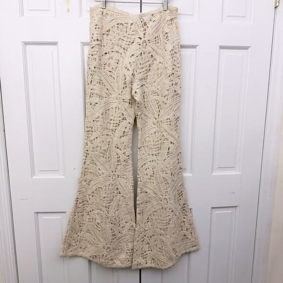 Hemant & Nandita Crochet Flared Pants (Size Medium) - Picture 3 of 8